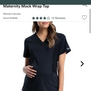 Cherokee maternity scrub top NWT
